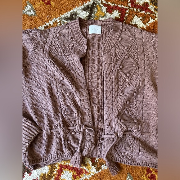 Doen Cornflower Cardigan Sweater in Macaroon - Picture 5 of 16